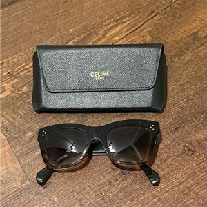 Celine CL4004IN Dark Tortoise Sunglasses in Black/Havana